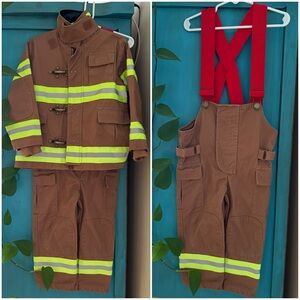 🔥 EUC High-quality 2-Piece Firefighter Costume • Sz 2-3